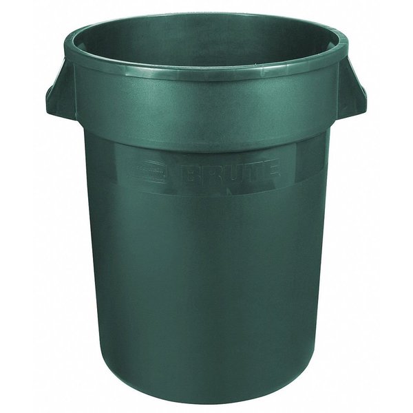 Global Equipment Plastic Trash Can - 55 Gallon Green XDW-55GN